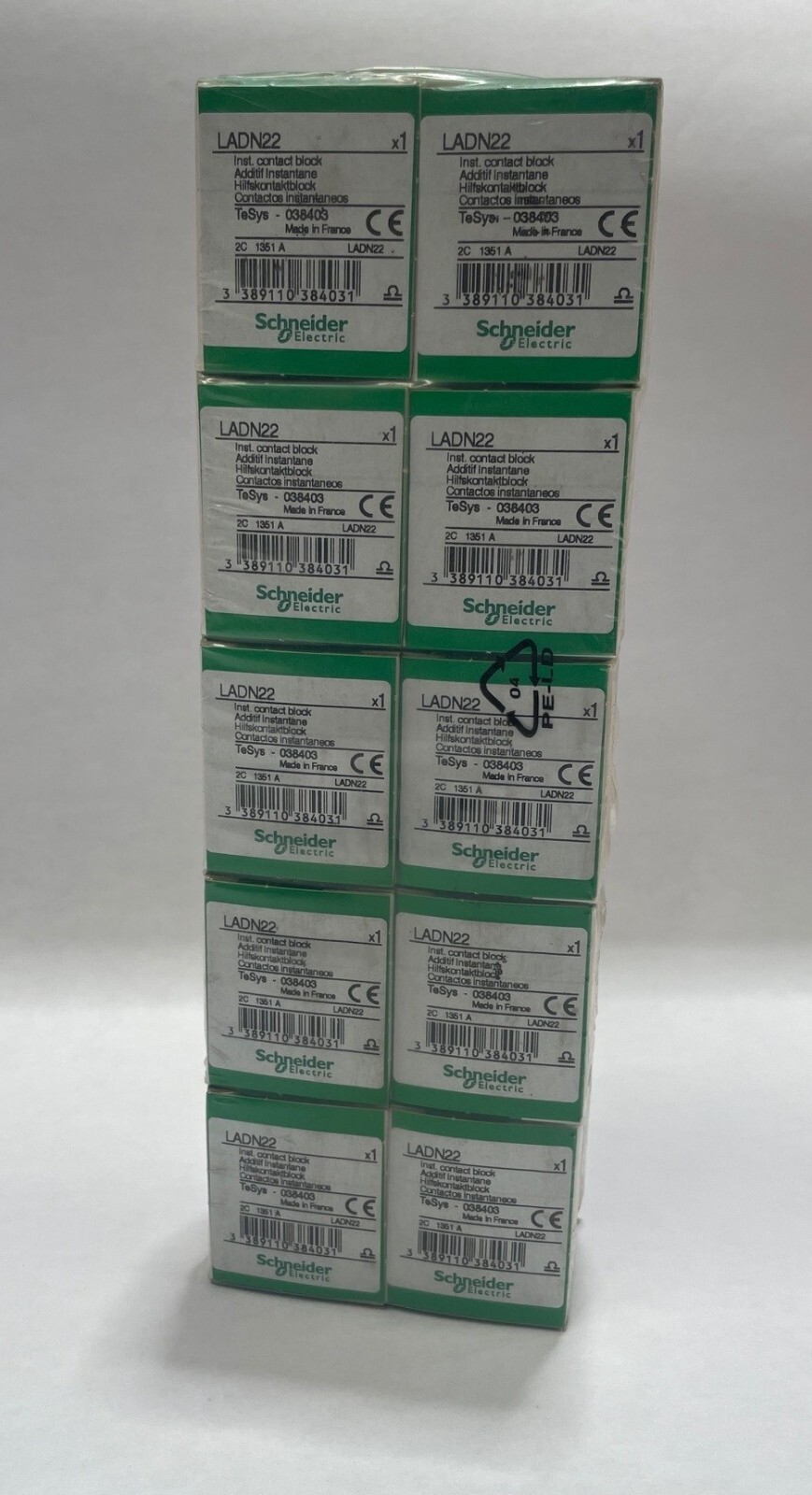TESYS DECA, AUX CONTACT BLOCK, 2 NO & 2 NC_SCHNEIDER_NEVER OPENED LADN22