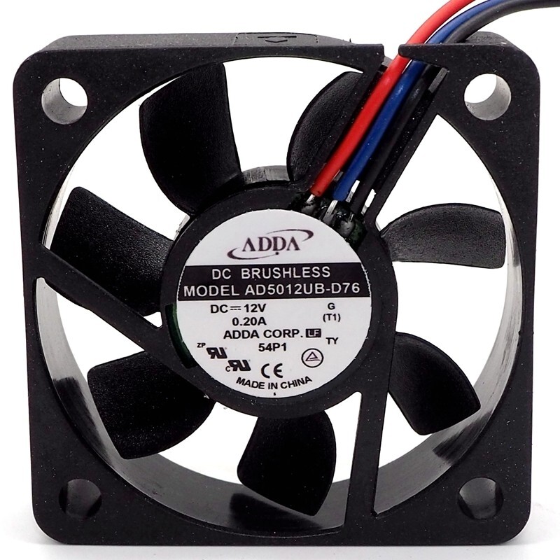 1 PCS ADDA Fan AD5012UB-D76 DC 12V 0.20A 5015 5cm switch cooling fan 3 wire
