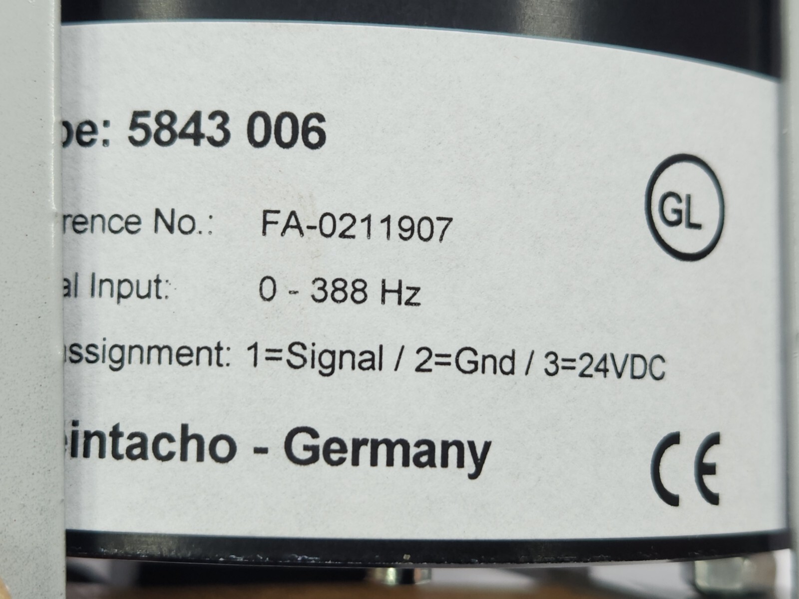 RHEINTACHO 5843 006 ELECTRONIC SPEED INDICATOR 0 TO 750 MIN-1
