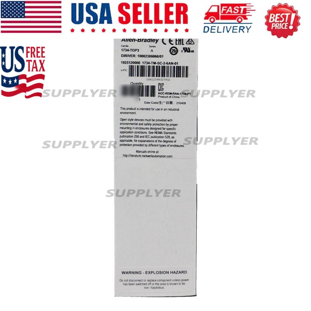 NEW Allen Bradley 1734-TOP3 POINT I/O Terminal Base 1734TOP3 US Free Tax