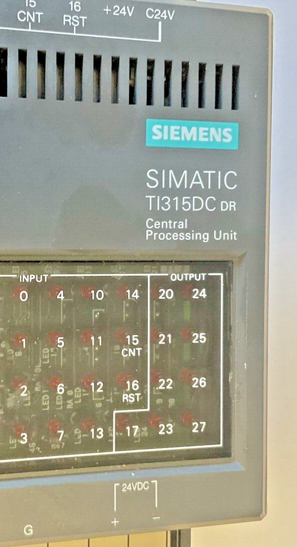 SIEMENS TI315DC CENTRAL PROCESSING UNIT 265VAC 30VDC 25WATTS