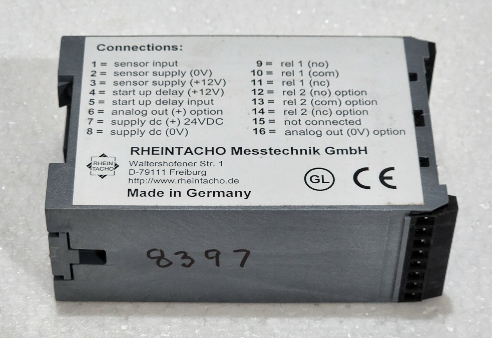 RHEINTACHO 5823.200 CRRA PROGRAMMABLE SPEED MONITOR FA-0204540