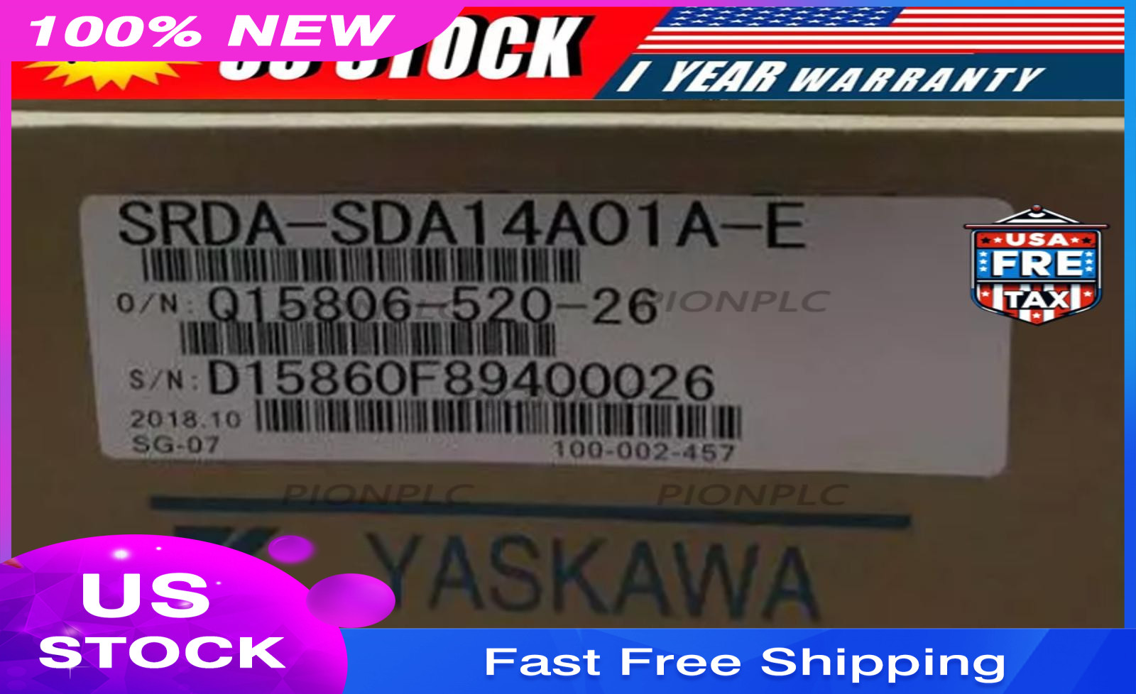 NEW Yaskawa SRDA-SDA14A01A-E Servo Drive