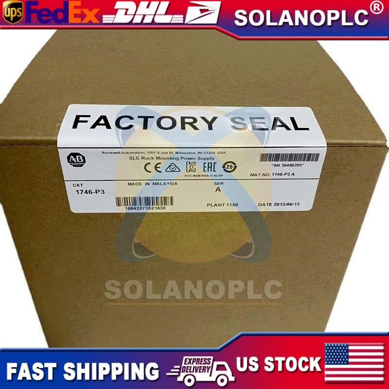 New Factory Sealed Allen Bradley 1746-P3 /A SLC 500 Power Supply Module 1746P3