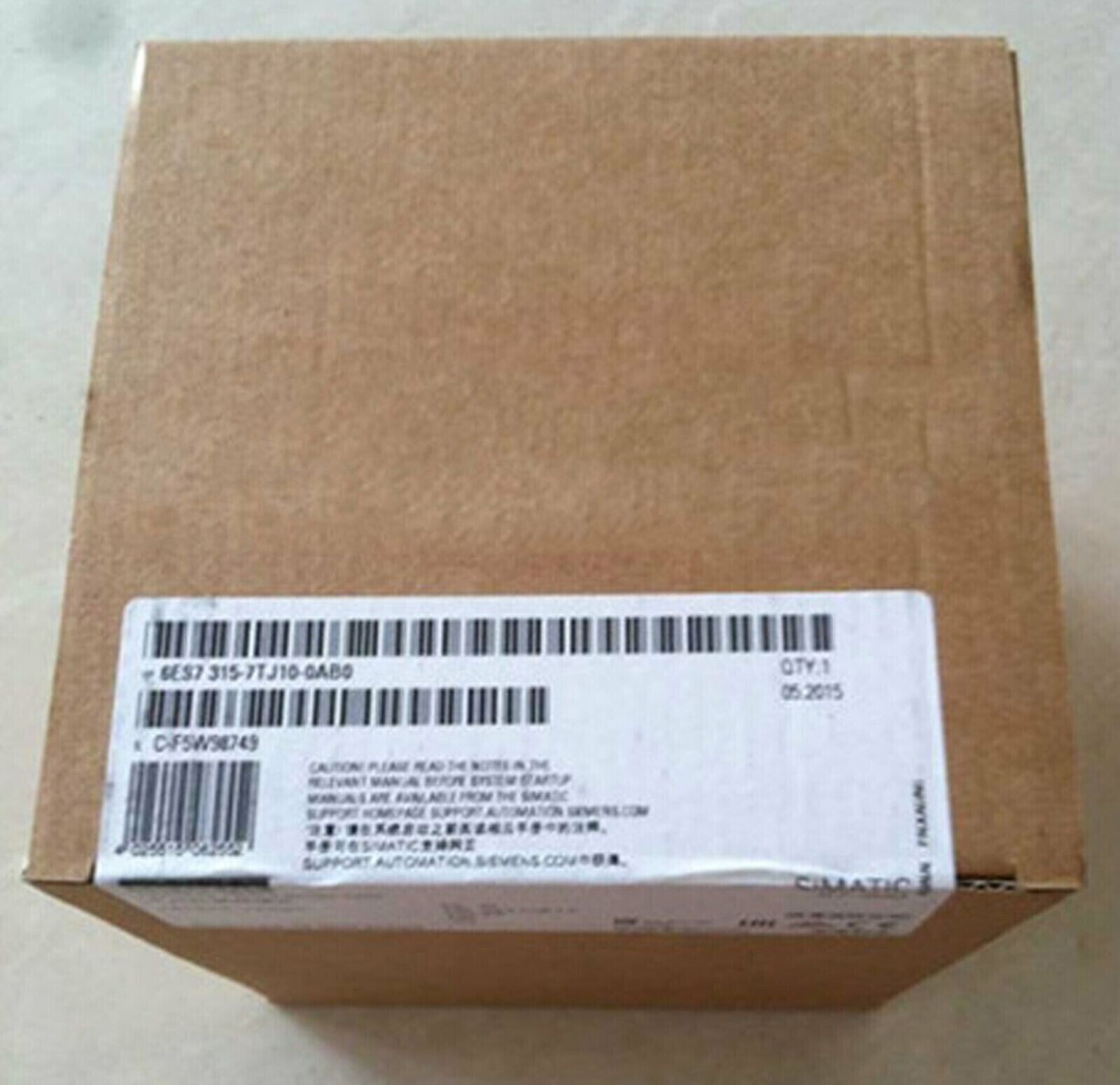 6ES7 315-7TJ10-0AB0 SEIMENS 6ES7315-7TJ10-0AB0 SIMATIC S7-300 CPU 315T-3 PN/DP
