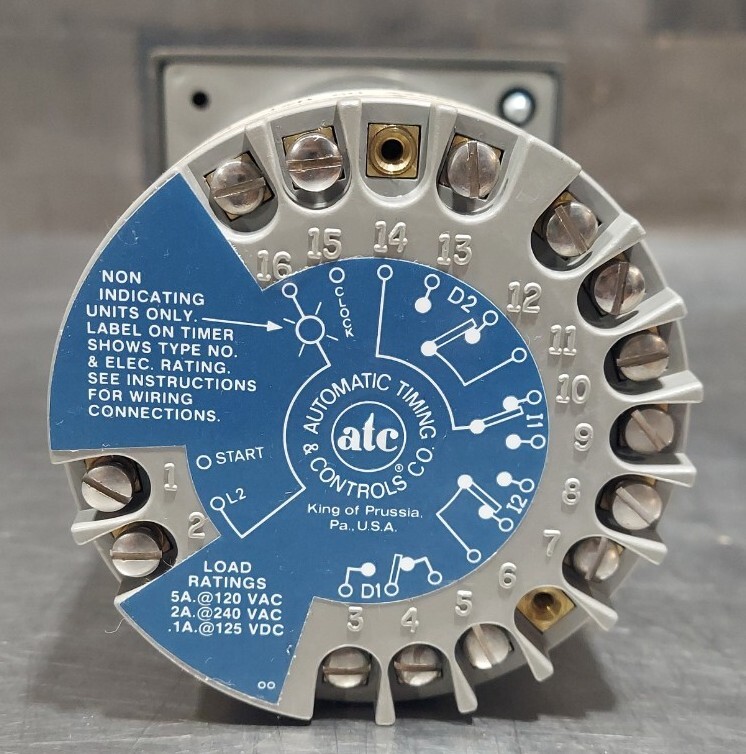 ATC Panel-Mount On-Delay Timer 335A351A10PX. 120V, 60Hz. Our #2