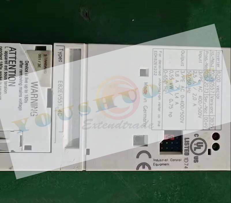 1PIECE Used Lenze Inverter E82EV551K4C E82EV551-4C