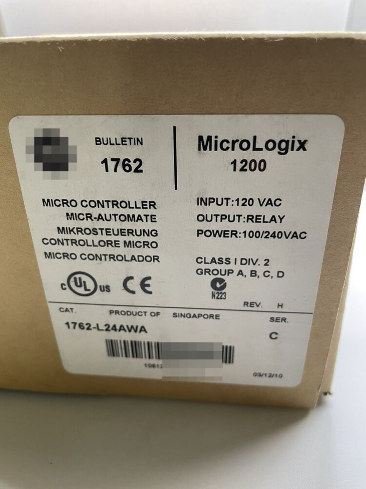 New Allen-Bradley 1762-L24AWA MicroLogix 1200 24 Point Controller 1762L24AWA