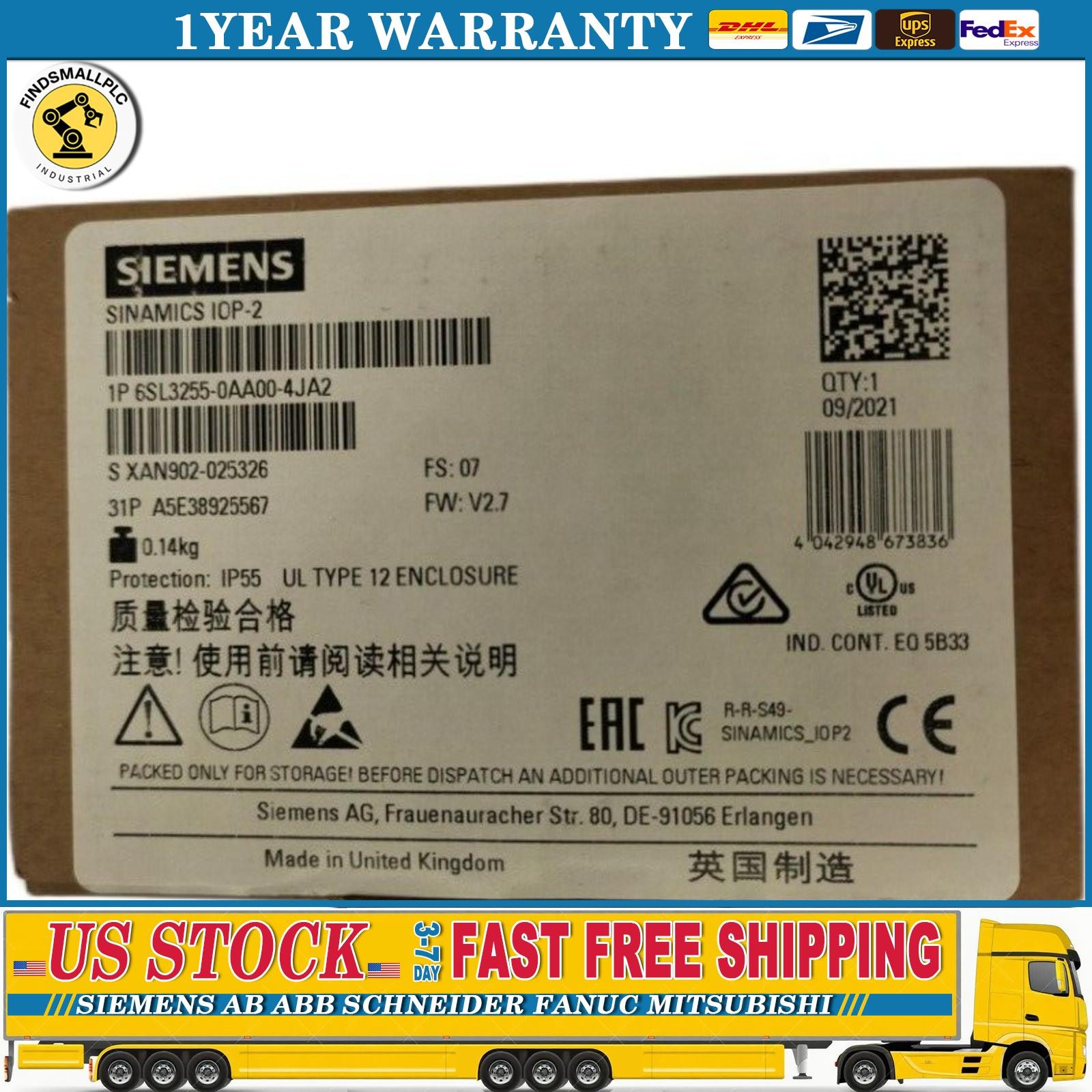New Siemens 6SL3255-0AA00-4JA2 6SL32550AA004JA2 G Intelligent Operator Panel