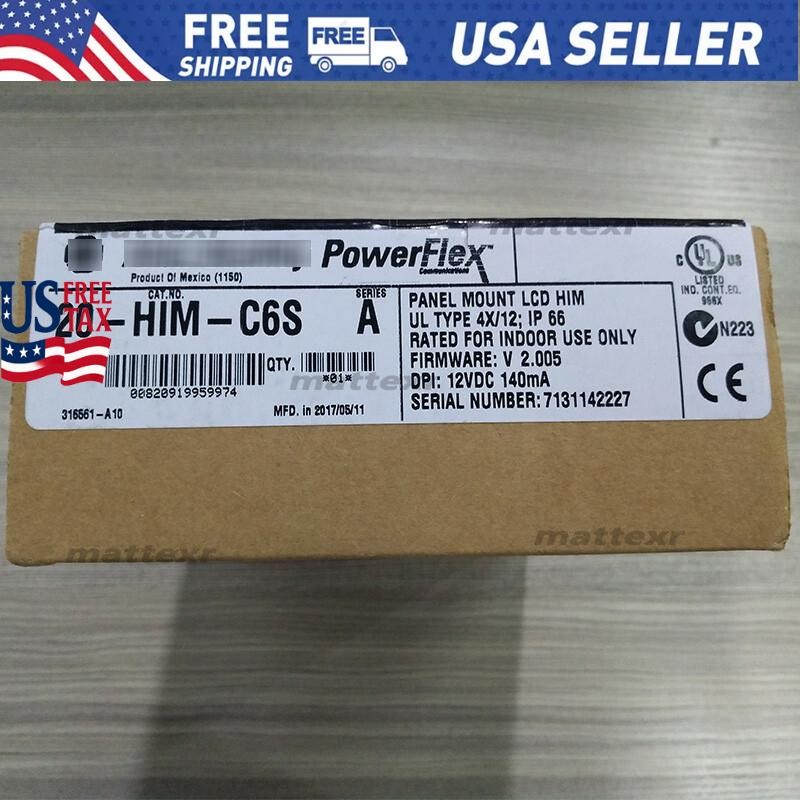20-HIM-C6S Panel Mount LCD Motor Control 20HIMC6S New Allen-Bradley US Free Tax