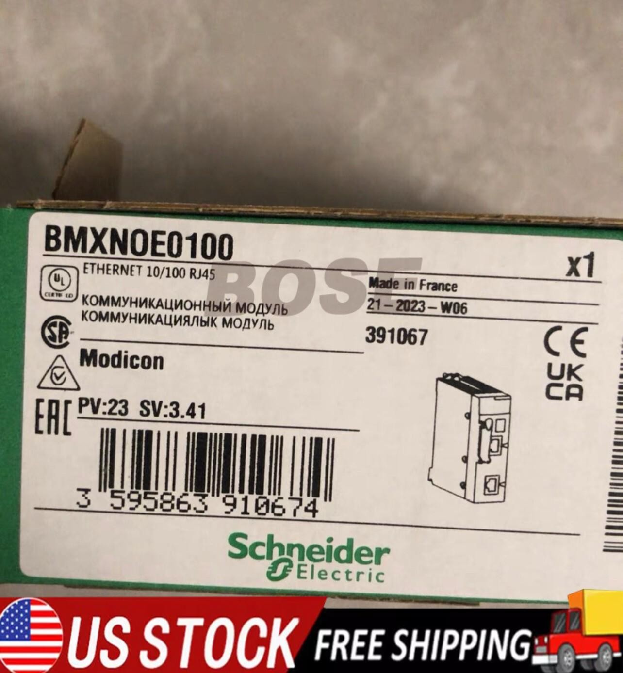 BMXNOE0100 100% PLC module controller, free of shipping US Free TAX