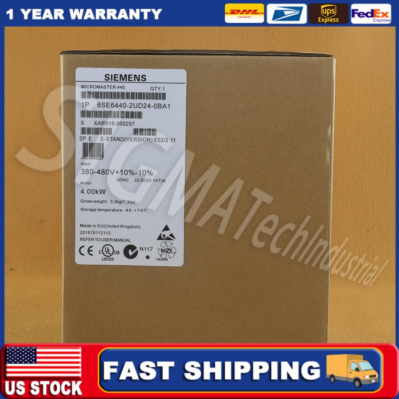 New Siemens 6SE6 440-2UD24-0BA1 6SE6440-2UD24-0BA1 US FREE TAX