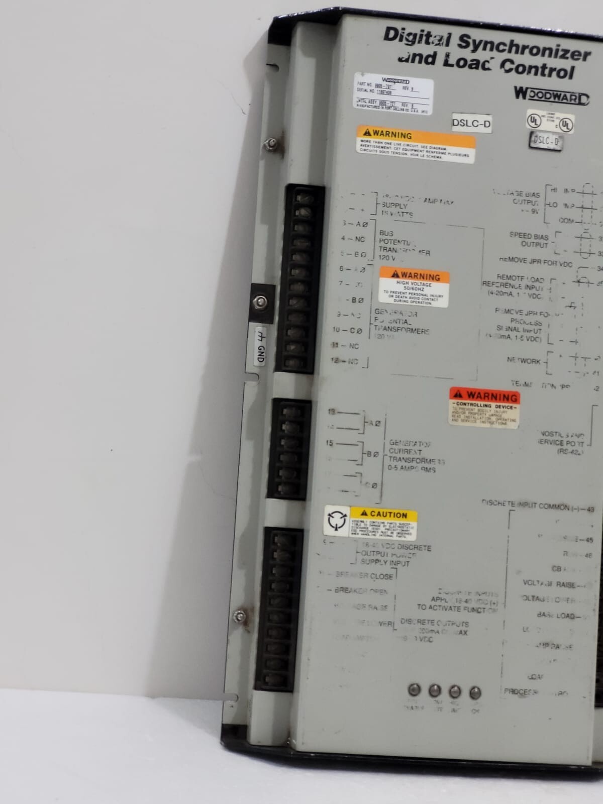 WOODWARD 9905-797 DIGITAL SYNCHRONIZER AND LOAD CONTROL REV.B DSLC-D