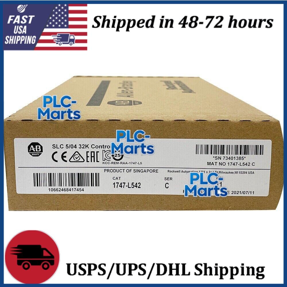 New Factory Sealed Allen-Bradley 1747-L542 /C SLC 500 5/04 CPU PROCESSOR UNIT
