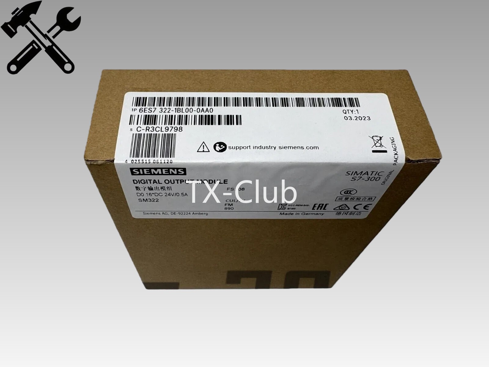 1PCS Siemens 6ES7322-1BL00-0AA0 SIMATIC S7-300 Output Module 6ES73221BL000AA0