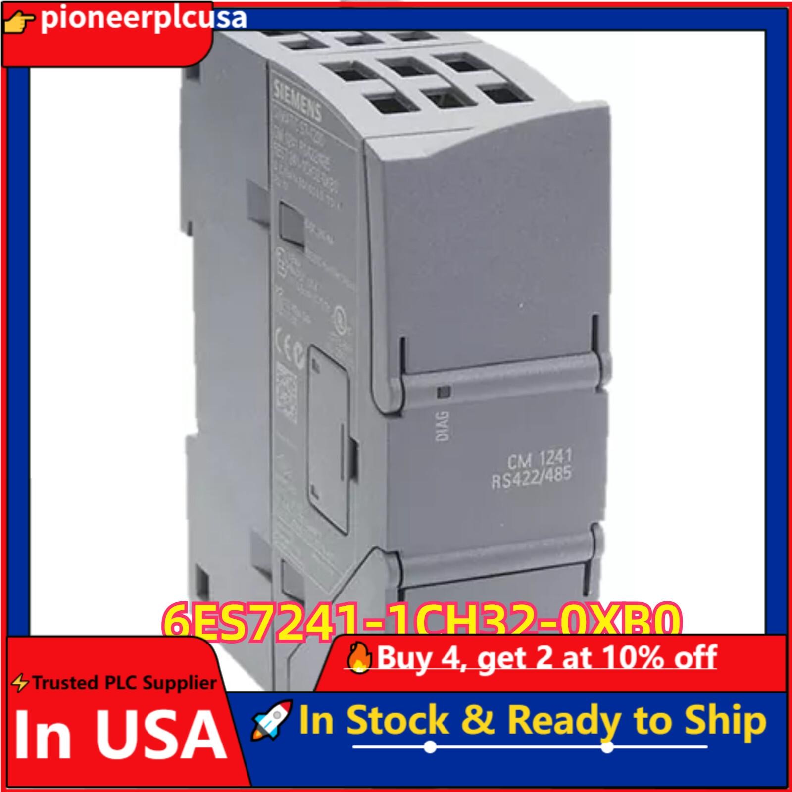 New Siemens 6ES7241-1CH32-0XB0 SIMATIC S7-1200 CM 1241 6ES7 241-1CH32-0XB0
