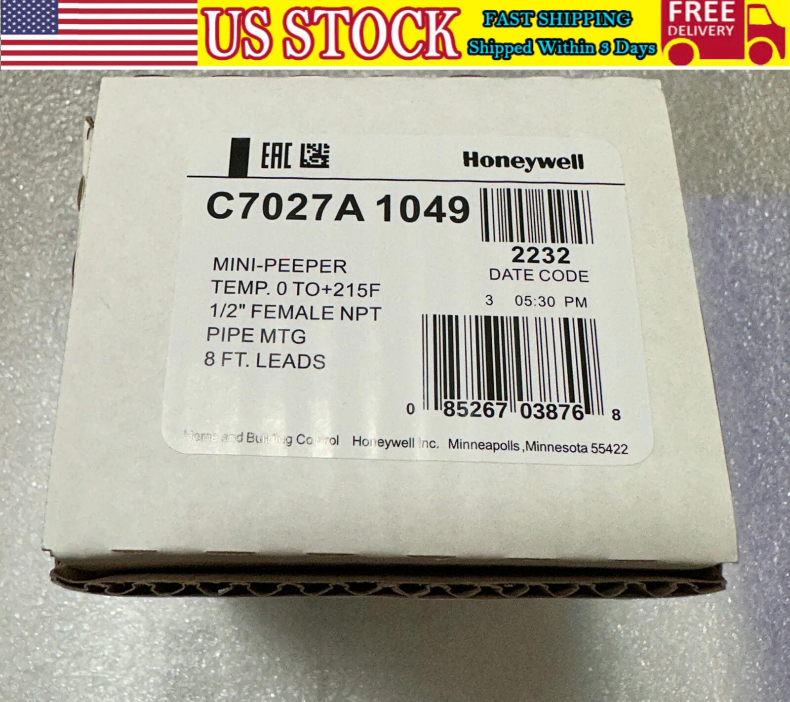 One Honeywell C7027A1049 C7027A-1049 Flame Detector Sensor Fast Ship US Free TAX