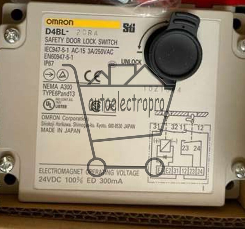 Omron D4BL-2CRA Guard Lock Safety Door Switch Interlock 24VDC IP67