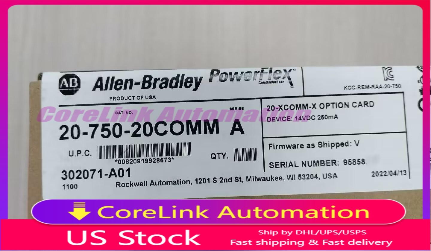 ALLEN-BRADLEY 20-750-20COMM SER A OPTION CARD 14VDC 250mA NEW IN BOX