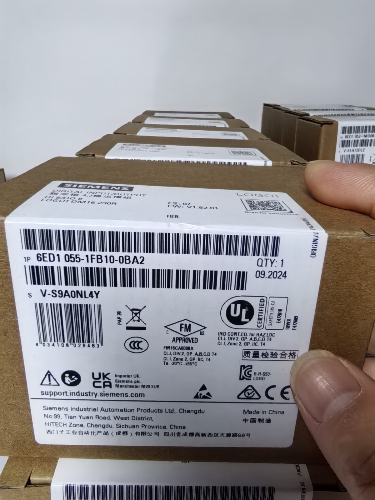 6ED1055-1FB10-0BA2 1PCS Brand New Siemens 6ED10551FB10-0BA2 Fast delivery