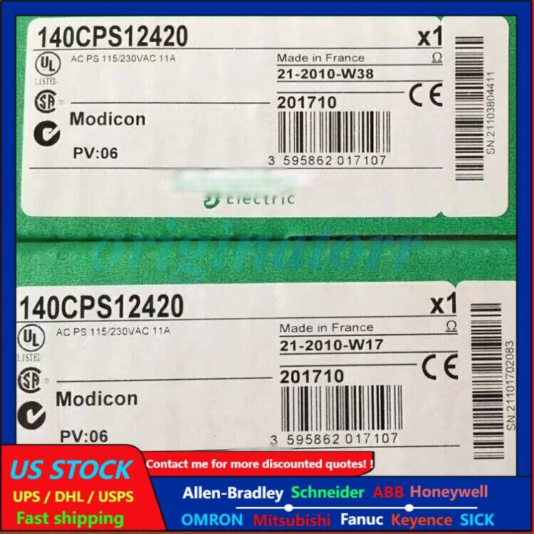 Schneider Electric 140CPS12420 Modicon 140CPS12420 NEW 1pcs
