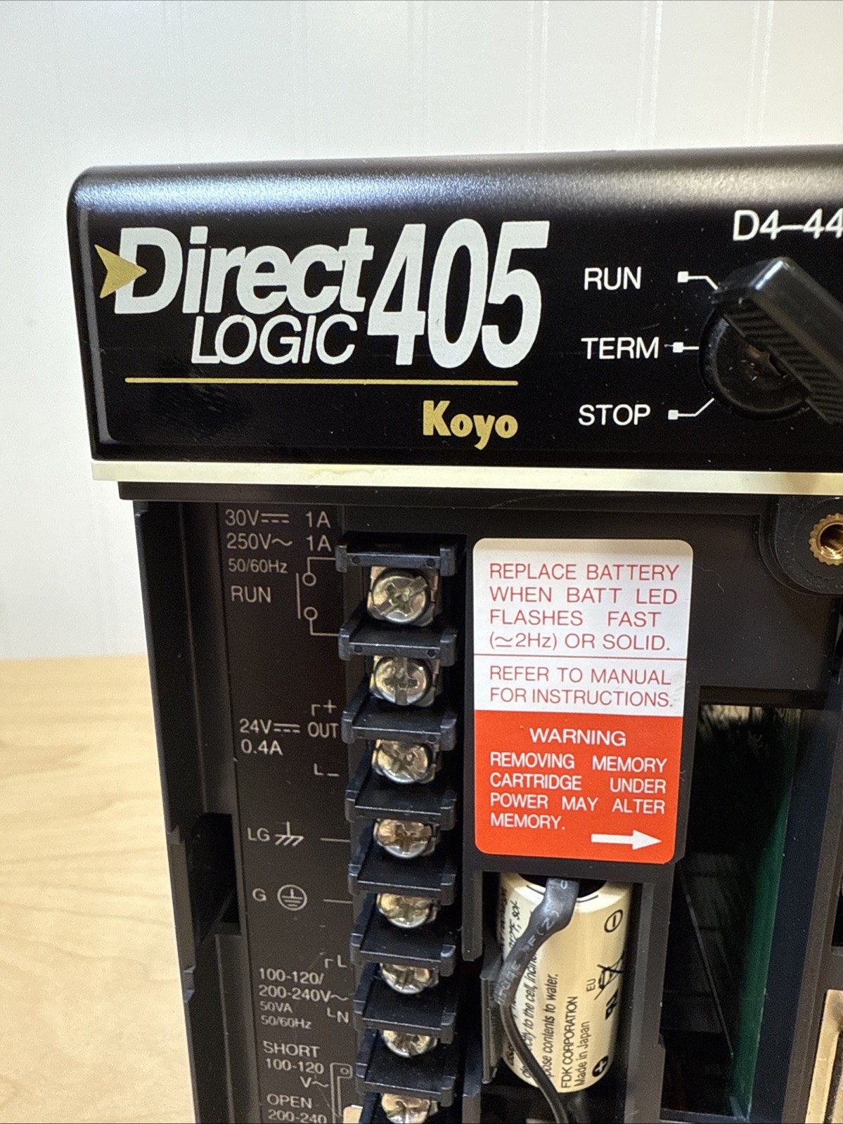 Automation Direct D4-440 Direct Logic 405 Koyo CPU PLC Module