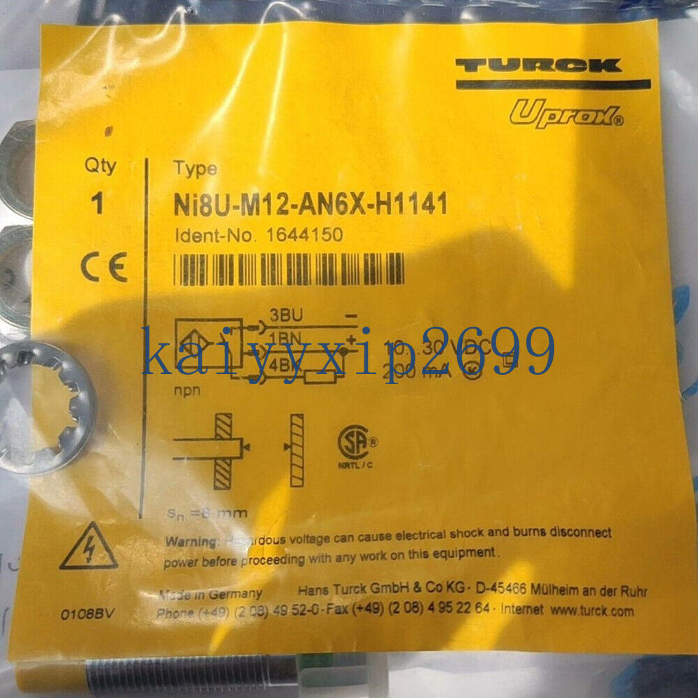NEW Turck NI8U-M12-AN6X-H1141 Proximity Switch Sensor