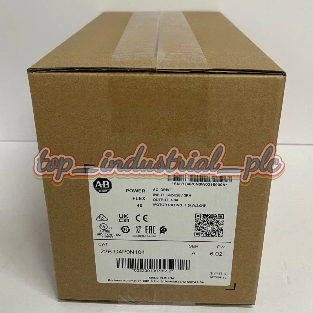 Allen-Bradley 22B-D4P0N104 / AB 22B-D4PON104 PowerFlex 40 AC Drive 2hp 480VAC