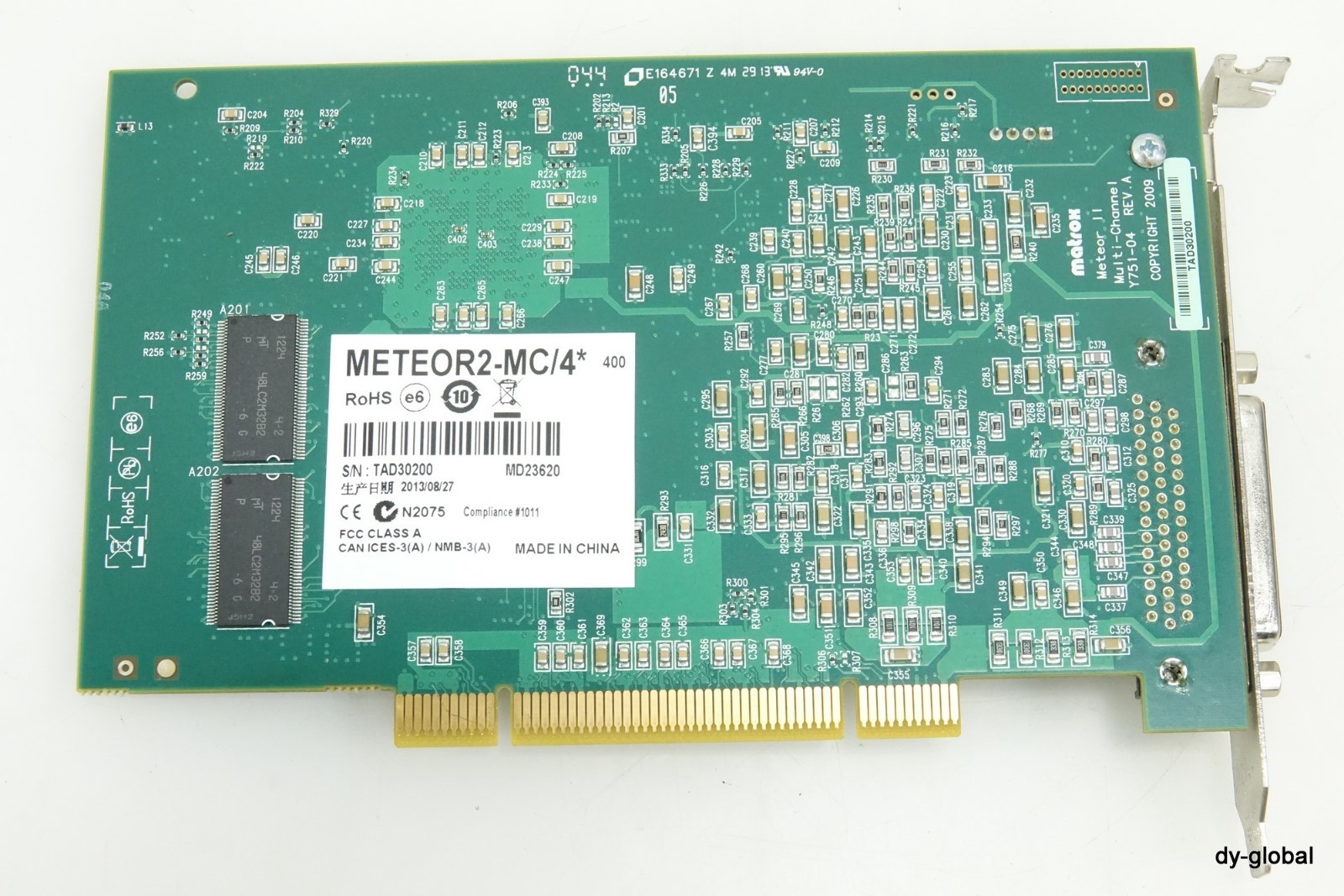MATROX Used METEOR2-MC/4* Y751_04 REV.A frame grabber PCB-I-E-924=6DX1