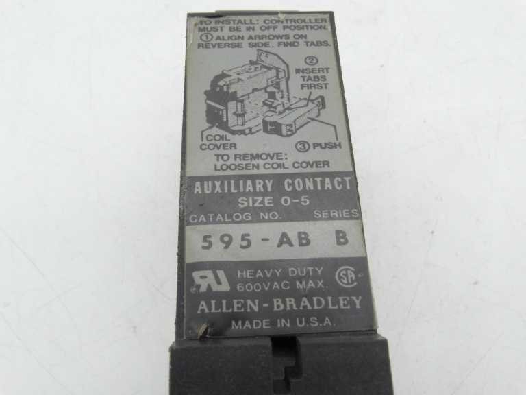 ALLEN BRADLEY 595-AB SERIES B CONTACT BLOCK