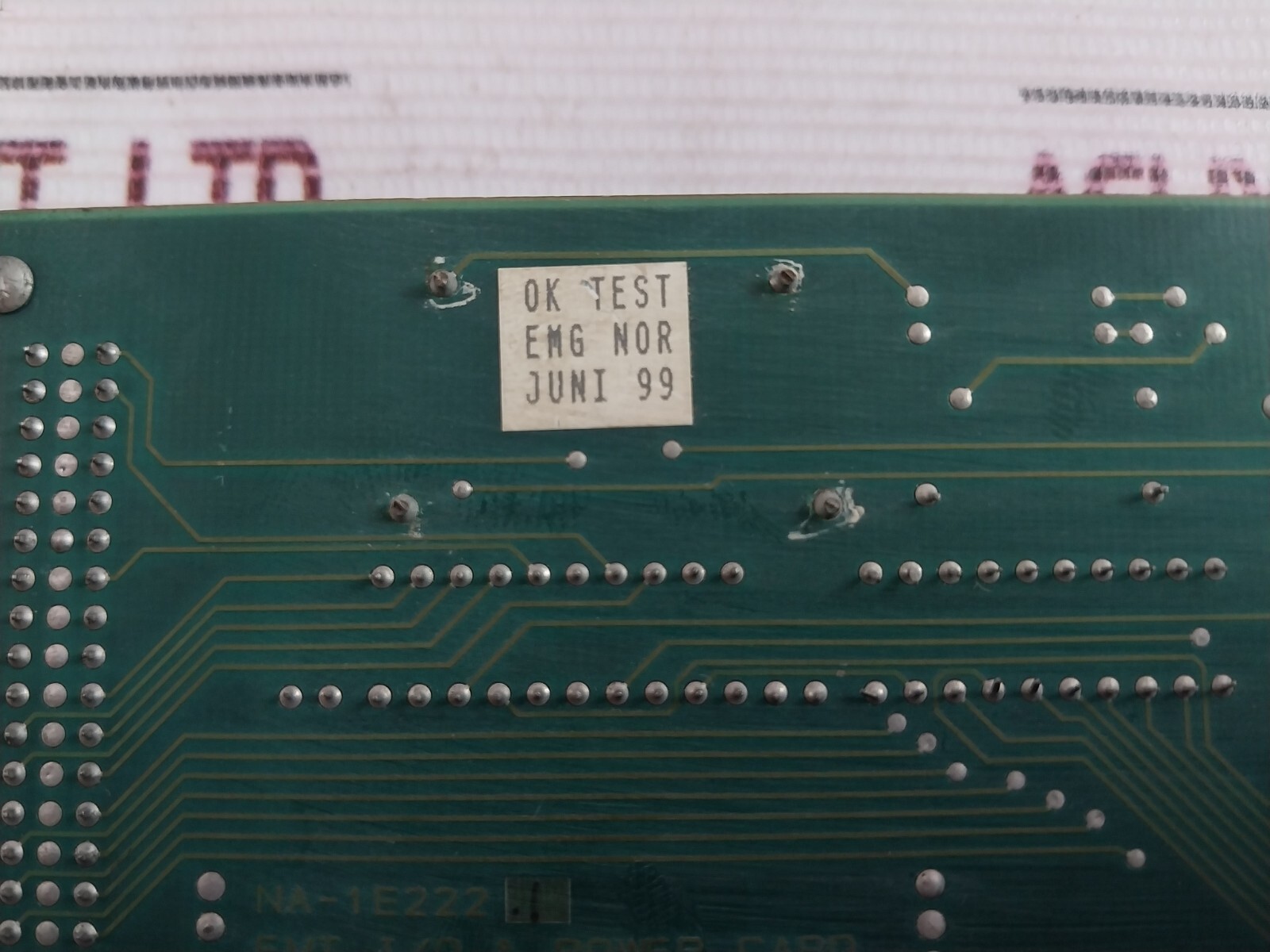 Norcontrol Na-1e222.1 Emt I/O Power Card
