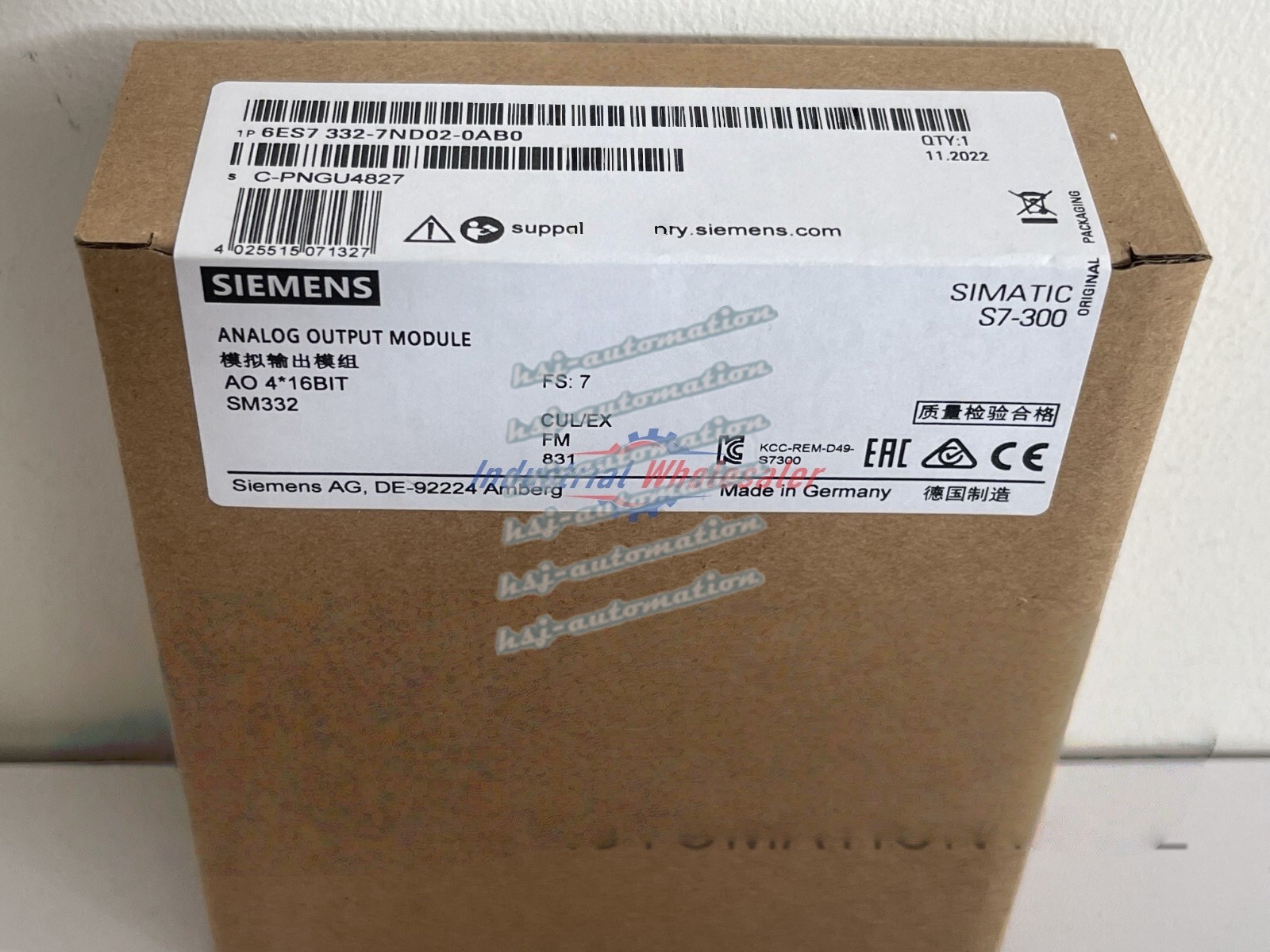 1PCS NEW Siemens 6ES7332-7ND02-0AB0 6ES7 332-7ND02-0AB0 IN BOX