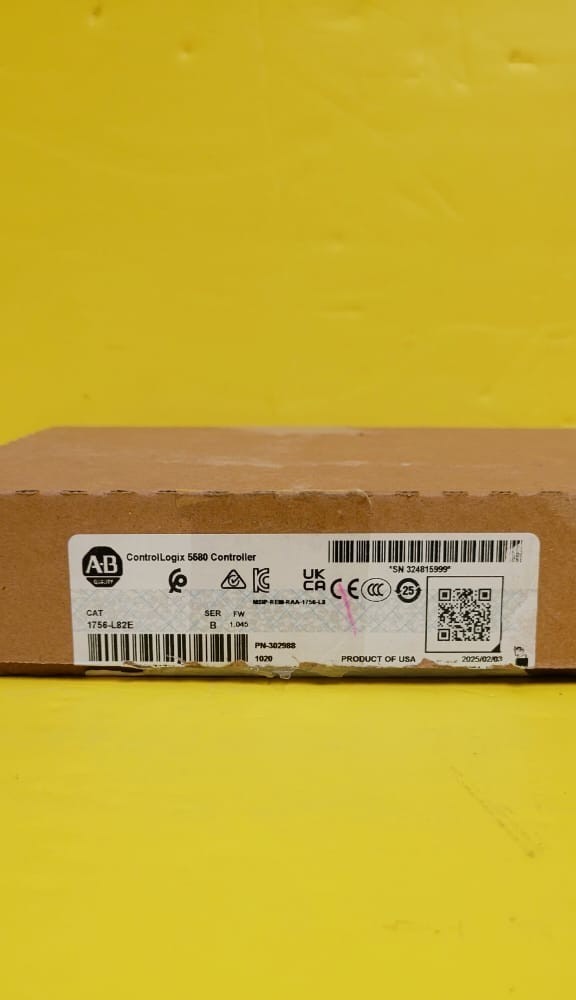 Surplus Open Box Allen Bradley 1756-L82E Ser B ControlLogix 5580 5MB Controller