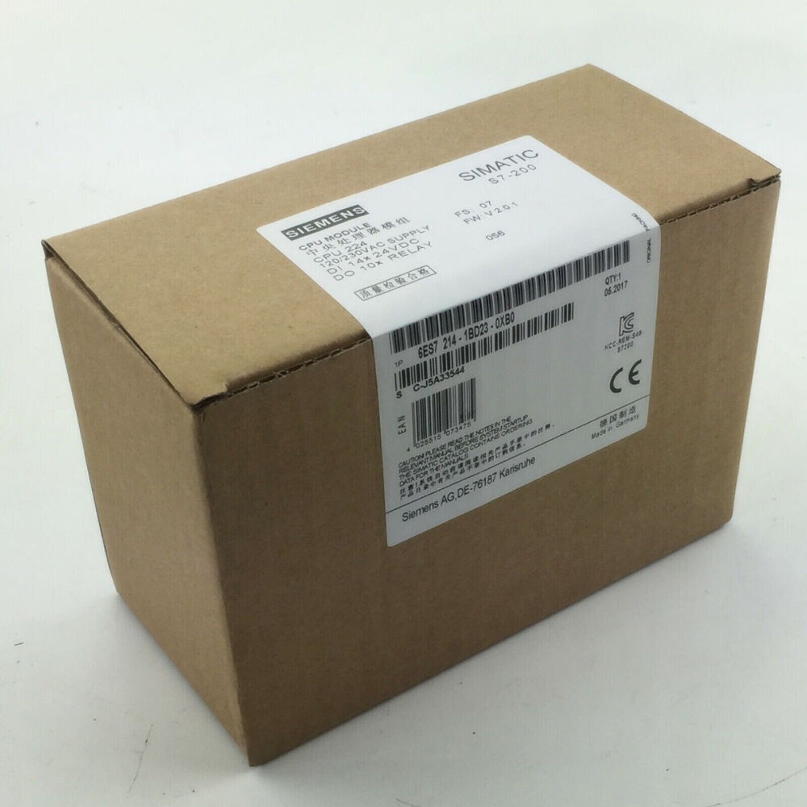 NEW SIEMENS 6ES7 214-1BD23-0XB0 CPU Module Made In Germany 6ES7214-1BD23-0XB0