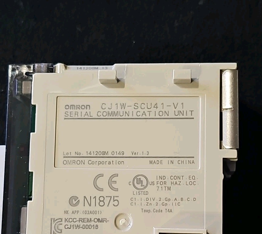 OMRON CJ1W-SCU41-V1 PLC Sysmac Serial Communication Module Programmable Control