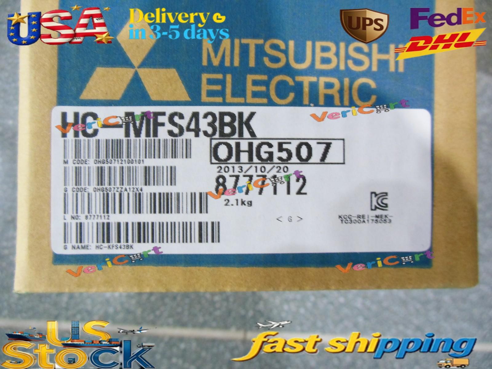 One HC-MFS43BK MITSUBISHI AC Servo Motor HCMFS43BK New In Box US Free TAX