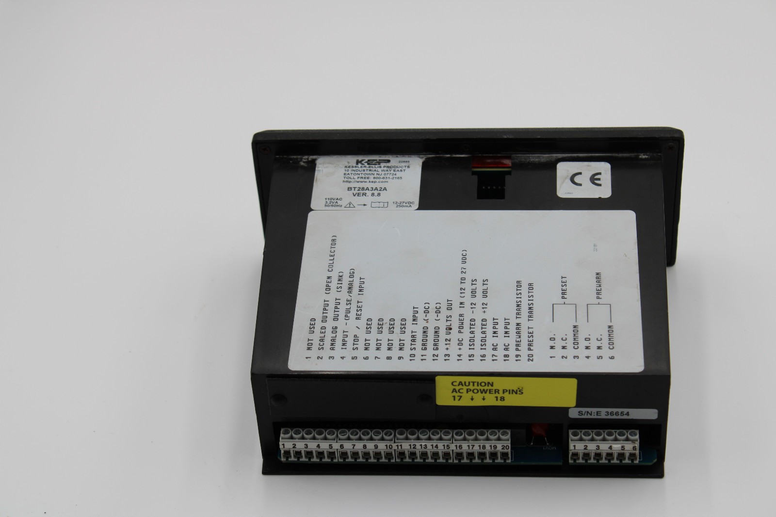 Kessler-Ellis KEP Batchtrol II BT28A3A2A BT2 Programmable Batch Controller