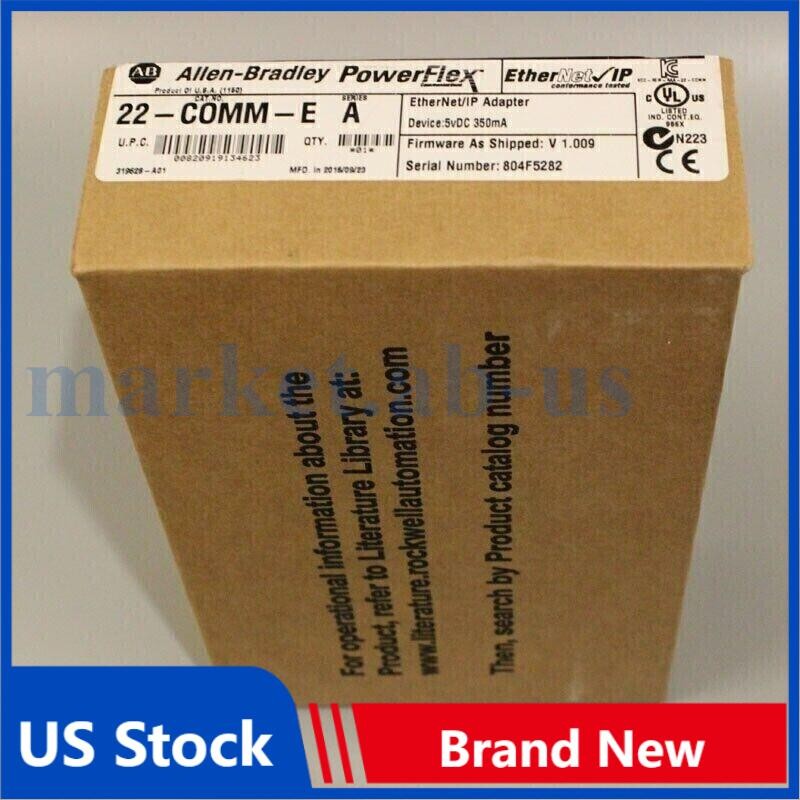 New Factory Sealed AB 22-COMM-E PowerFlex Ethernet/IP Comm Adapter US Free Tax