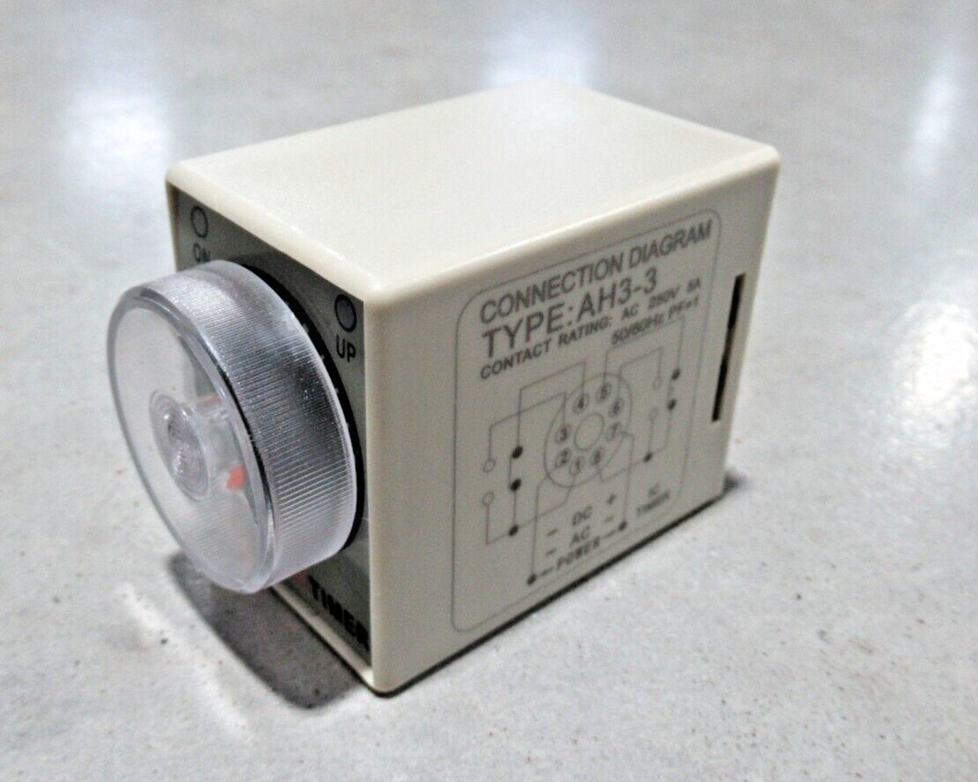 Time Relay AH3-3 Delay Time Timer 0-60 Minutes, 250V, 5A BRAND NEW
