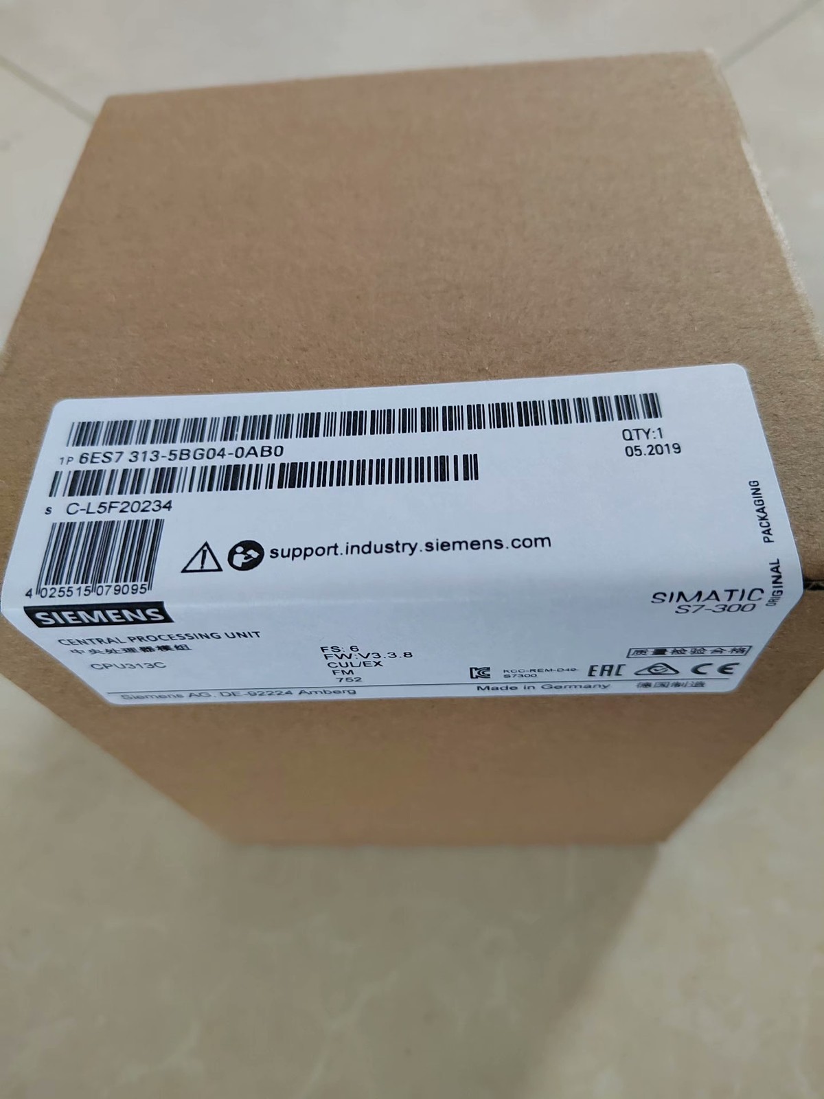 New Siemens 6ES7313-5BG04-0AB0 PLC Module Industrial Automation Fast Shipping