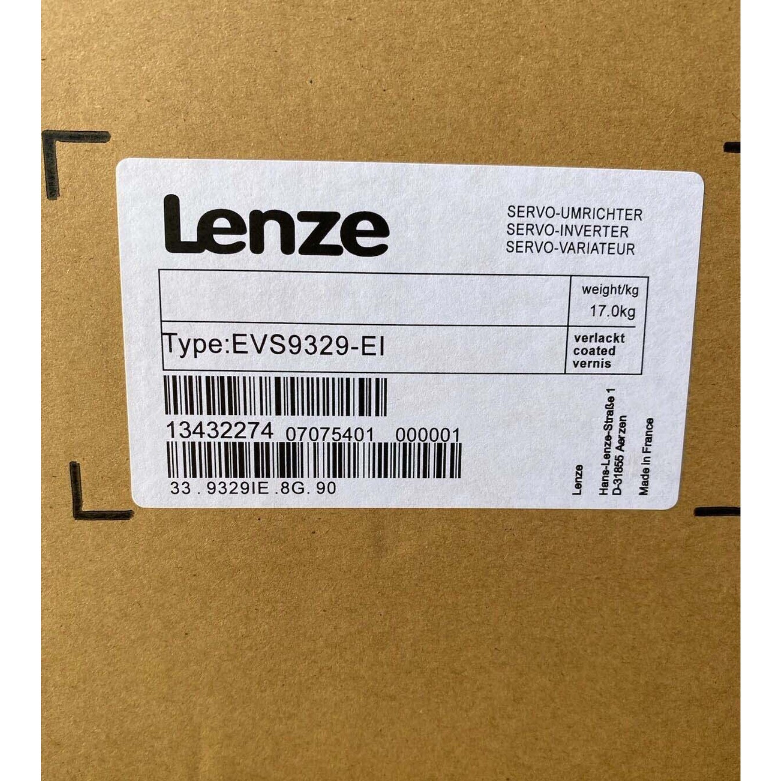 LENZE EVS9329-EI NEW EVS9329EI SERVO DRIVE INVERTER US STOCK