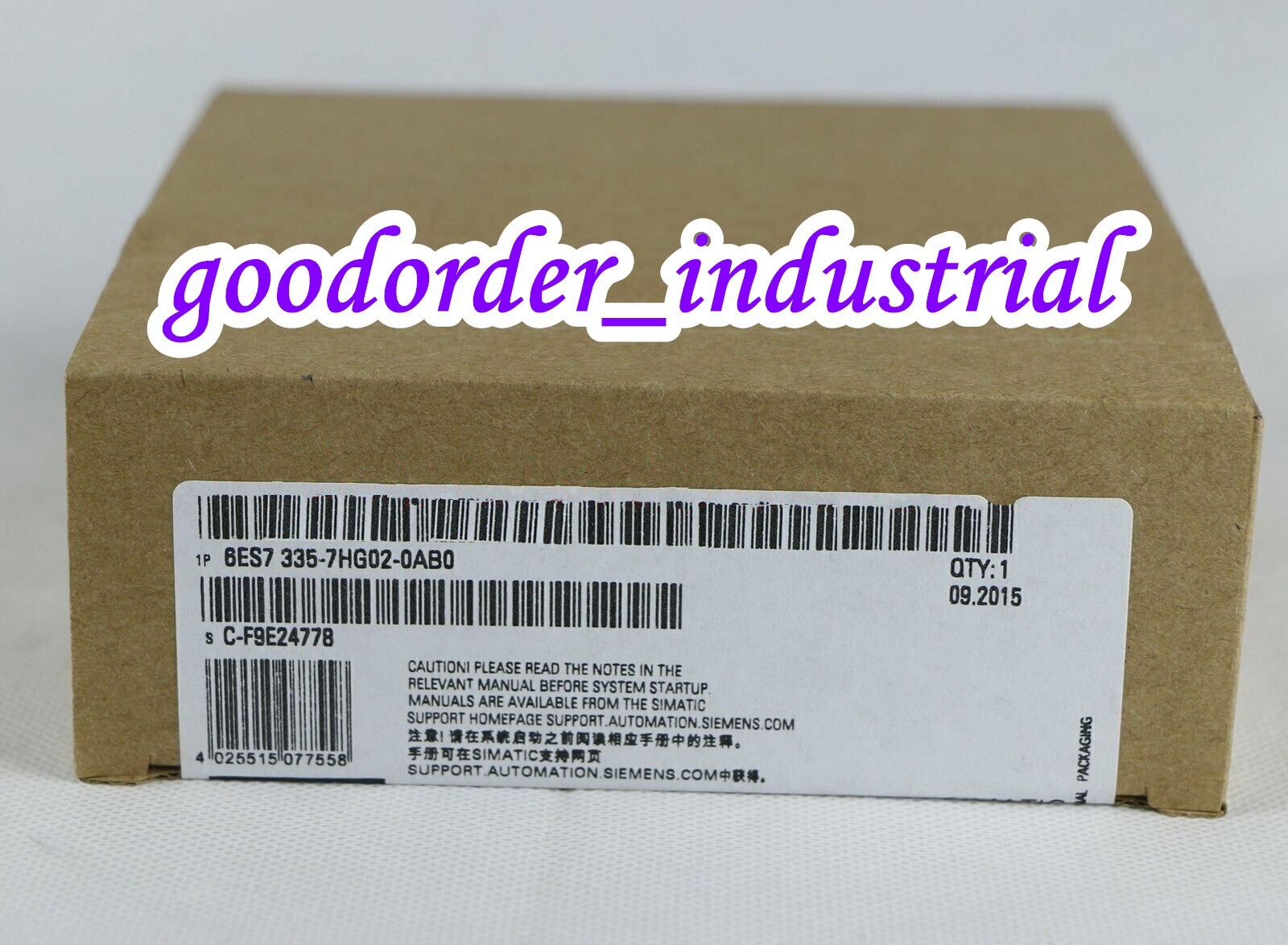 Siemens 6ES7335-7HG02-0AB0 /6ES7 335-7HG02-0AB0 Analog I/O Module New In Box