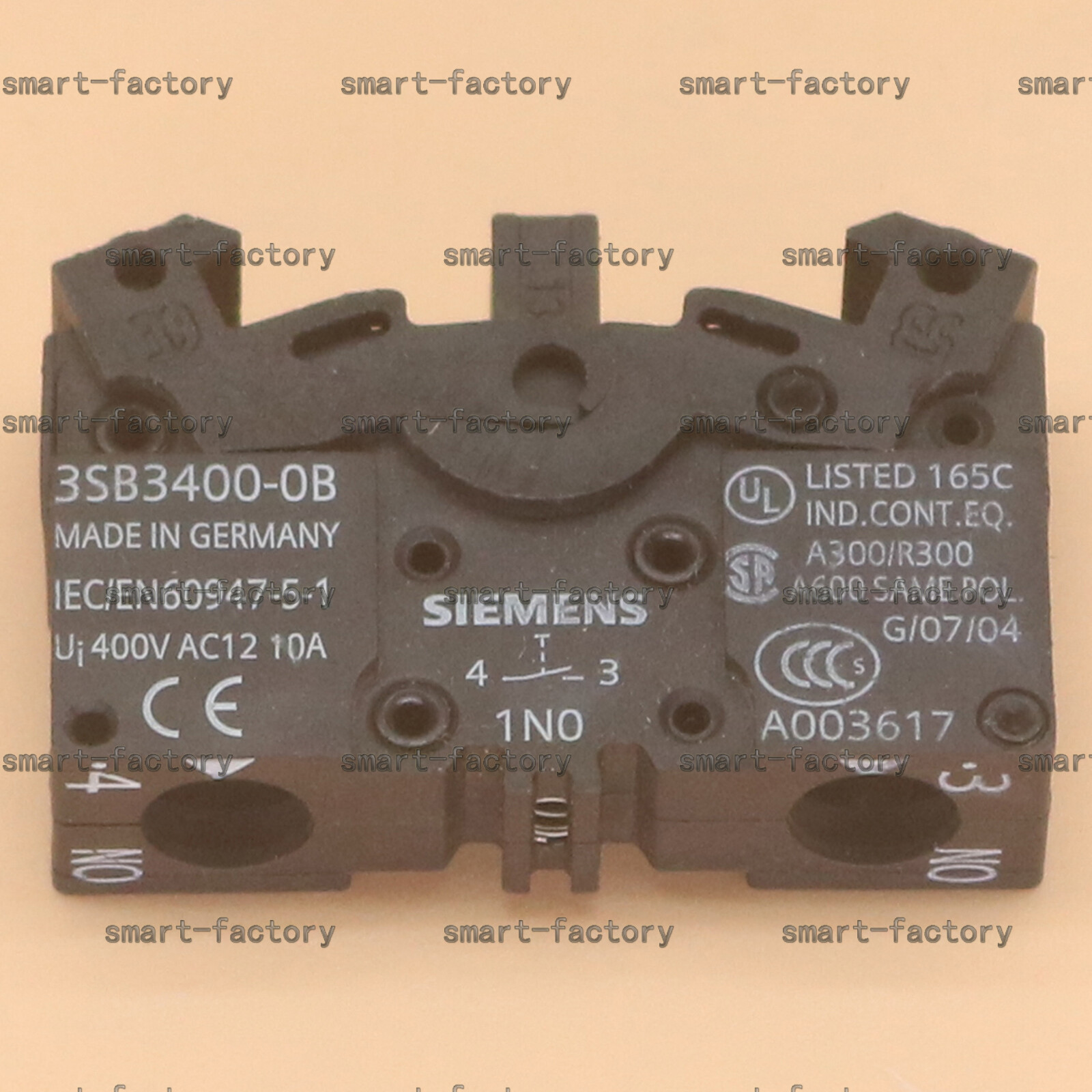 1PCS New Siemens pushbutton contact block 3SB3400-0B 3SB3400