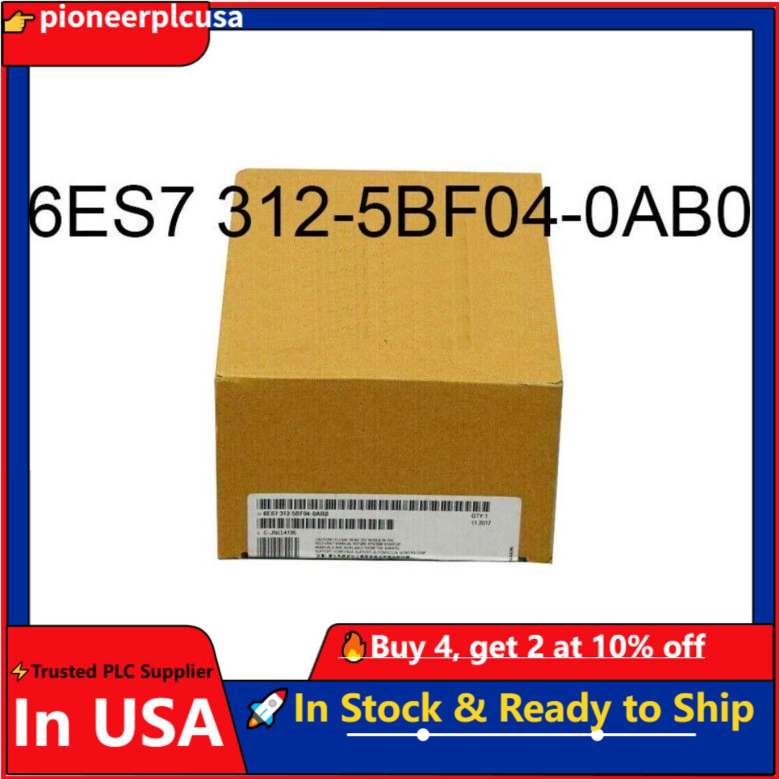 New Siemens SIMATIC S7-300 CPU 312C 6ES7312-5BF04-0AB0 6ES73125BF040AB0