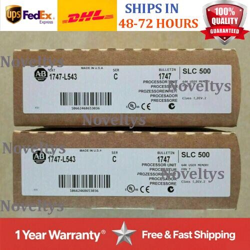 New AB 1747-L543 SLC 500 5/04 CPU Processor Unit 1747-L543 US Free Tax
