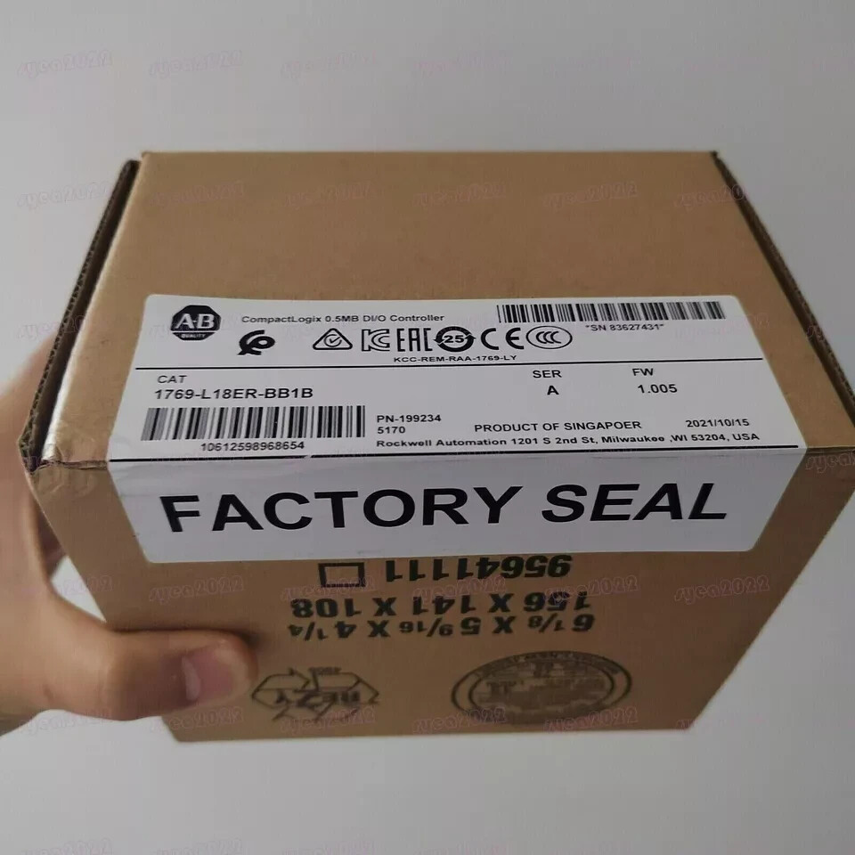 NEW Allen-Bradley 1769-L18ER-BB1B CompactLogix 0.5MB DI/O Controller