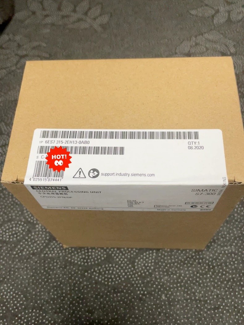 New Siemens 6ES7315-2EH13-0AB0 6ES7 315-2EH13-0AB0 CPU315-2 PN/DP Module