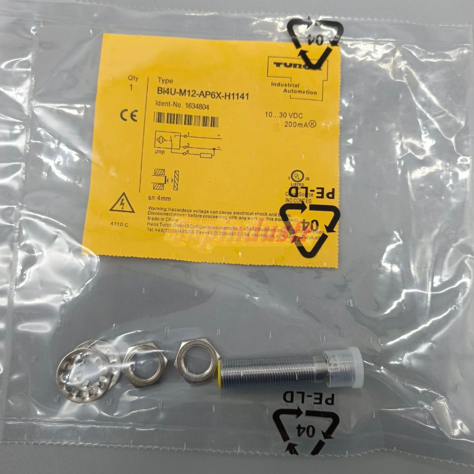 .1Pcs New Proximity Switch Sensor For Turck BI4U-M12-AP6X-H1141