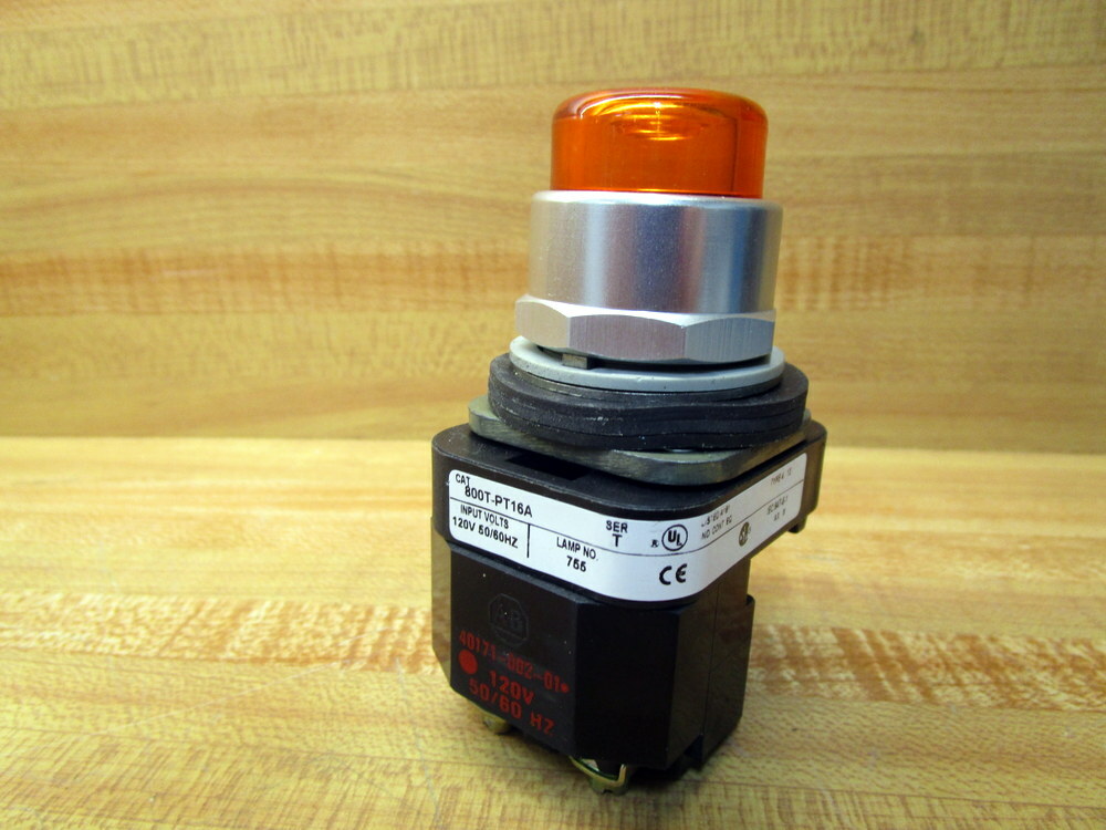 Allen Bradley 800T-PT16A Pilot Light 800TPT16A W/O Contact/Amber