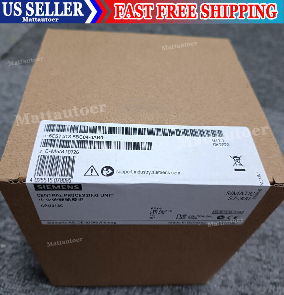 6ES7313-5BG04-0AB0 New original Siemens 6ES7 313-5BG04-0AB0 1PCS Fast delivery